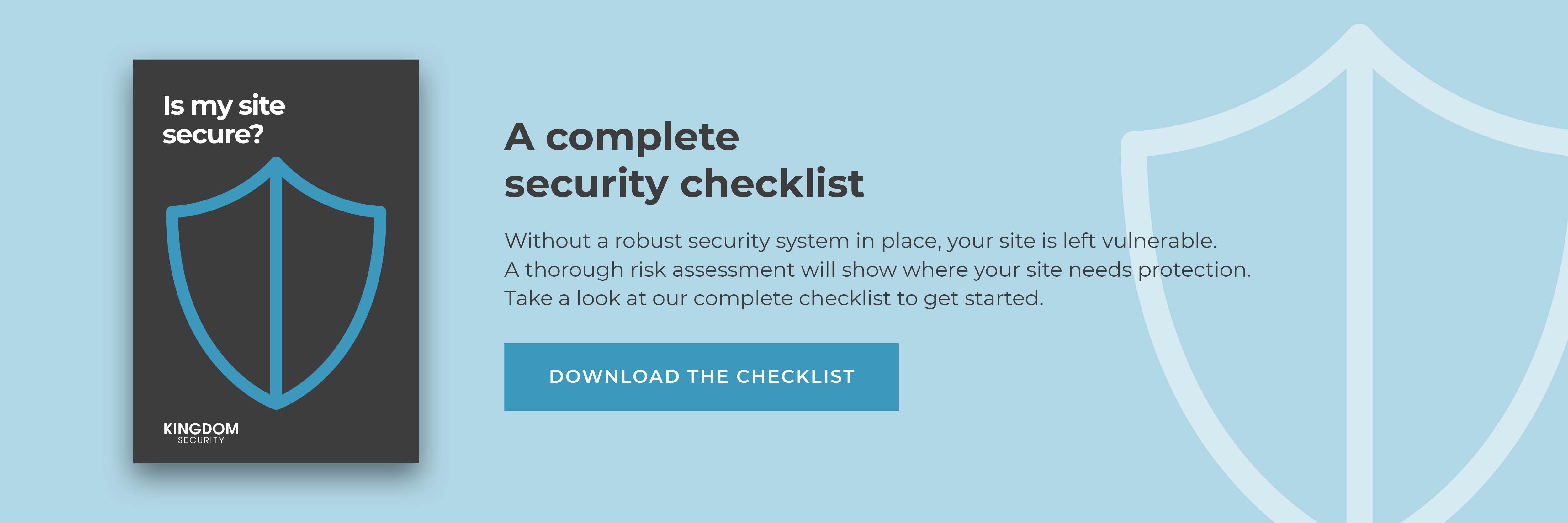 A complete security checklist